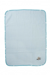 Κουβέρτα Πικέ Λίκνου 80x110εκ. Με Κέντημα Aviator 183 Sky Blue DimCol