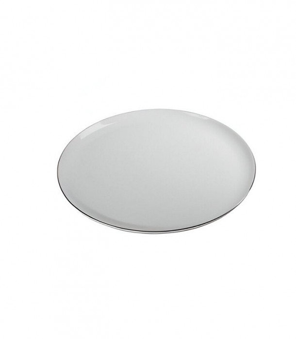 Πιατέλα Σερβιρίσματος Πορσελάνης White-Silver Φ32εκ. MSA 20-51-442