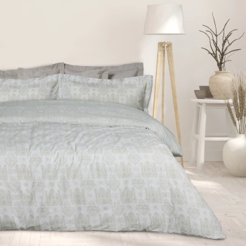 Σετ Σεντόνια Βαμβακερά King 260x280εκ. Happy 9673 Taupe-Λευκό Das Home