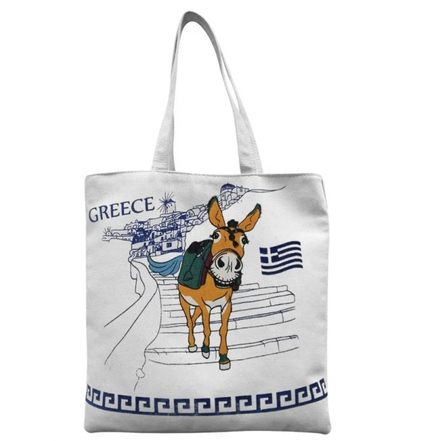 Τσάντα Βαμβακερή Γαϊδουράκι 40x10x40εκ. SUMMER tiempo 42-3165