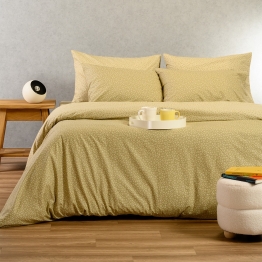 Σετ Σεντόνια Βαμβακερά King 260x270εκ. Samuele Olive-Beige Ultra Line Melinen 20005492