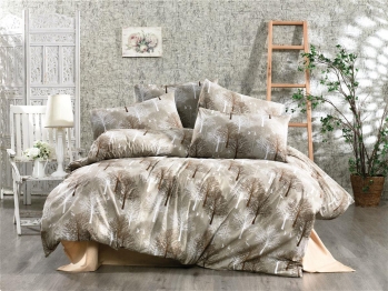 Σετ Σεντόνια Polycotton King 240x270εκ. Forest 311 Beige Dimcol