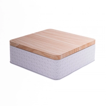 Κουτί Μεταλλικό Λευκό 17x17x6εκ. iliadis 84439