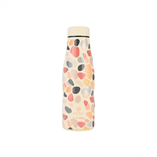Θερμός-Μπουκάλι Ανοξείδωτο Flask Hue Pebbles Save The Aegean Estia 500ml-7x7x22,3εκ. 01-31565