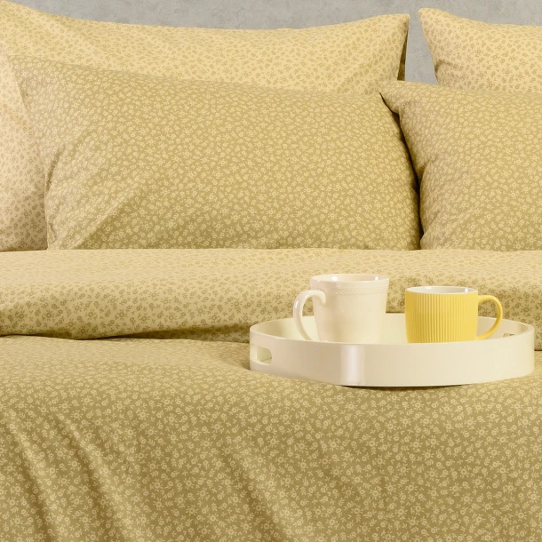 Ζεύγος Μαξιλαροθήκες Βαμβακερές 50x70εκ. Samuele Olive-Beige Ultra Line Melinen 20005512