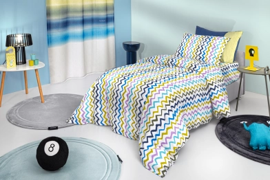 Σετ Σεντόνια 3τμχ Βαμβακερά Μονά 165x250εκ. Funny Multi Saint Clair