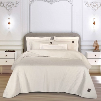 Κουβερλί Με Κέντημα Microfiber King 240x250εκ. Essential 4453 White Greenwich Polo Club