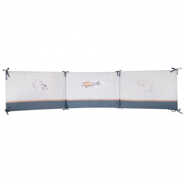 Πάντα Κούνιας Microfiber 45x195εκ. Essential Baby 8852 Γκρι Greenwich Polo Club