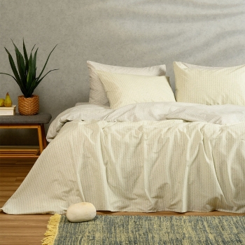 Σετ Σεντόνια Polycotton Υπέρδιπλα 235x270εκ. Layla Pastel Aqua Casual Line Melinen 20004718