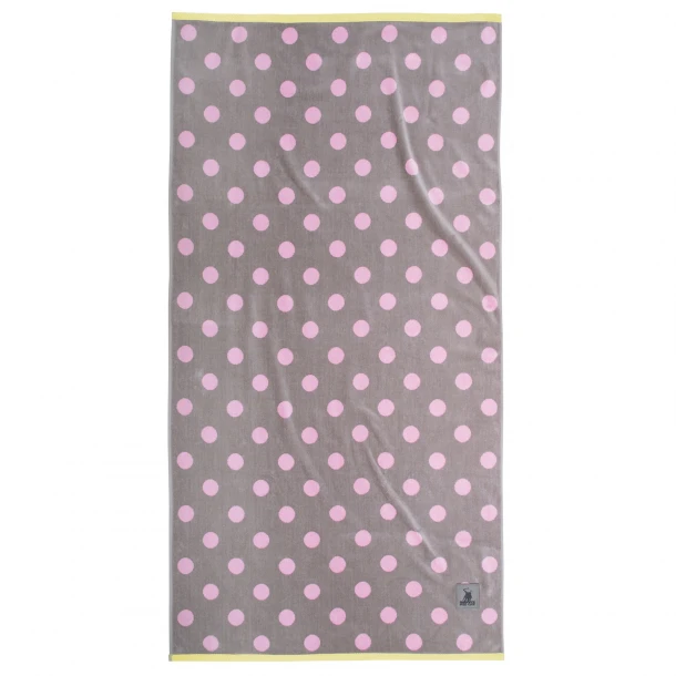 Πετσέτα Θαλάσσης Βαμβακερή 90x170εκ. Essential 4069 Γκρι-Lime-Ροζ Greenwich Polo Club