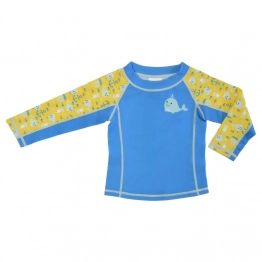 Αντιηλιακό Μπλουζάκι 6-12μηνών UPF50 Willy the Whale Zoocchini ZOO12204