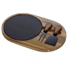 Πλατώ Σερβιρίσματος Σετ 4τμχ Ξύλινο Ακακίας 31x20εκ. Soul Kitchen CRYSPO TRIO 01.00.420