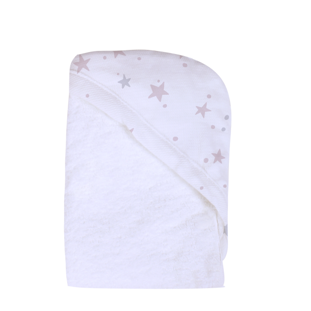Κάπα Bamboo 75x75εκ. Stars Pink Minene 19302002260OS