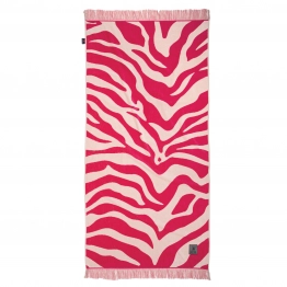 Πετσέτα Θαλάσσης Βαμβακερή 90x180εκ. Essential 5200 Magenta-Taupe Greenwich Polo Club