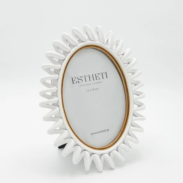 Κορνίζα Polyresin Λευκή 13x18εκ. ESTHETI 756-12182