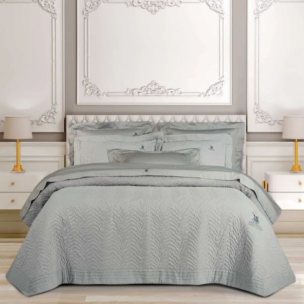 Κουβερλί Microfiber King 240x250εκ. Classic 2353 Γκρι Greenwich Polo Club