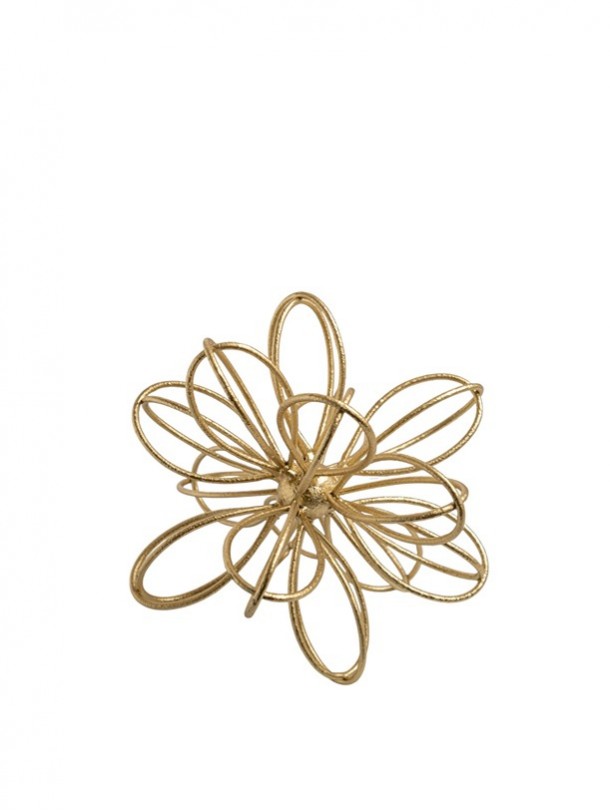 Διακοσμητικό Επιτραπέζιο Μεταλλικό Χρυσό 19,5x19,5εκ. Zen Collection 26.1.52200