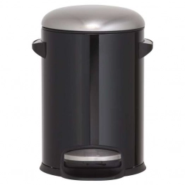 Καλάθι Απορριμάτων Ανοξείδωτο 3lt Cosmic Βlack Sealskin 362392419