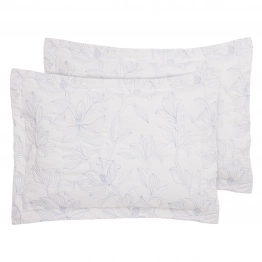 Ζεύγος Μαξιλαροθήκες Microfiber 50x70+5εκ. Happy 9659 White Das Home