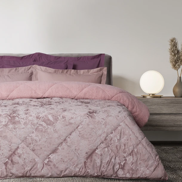 Κουβερτοπάπλωμα Velvet-Sherpa Μονό 160x220εκ. Blankets 1377 Nude Das Home