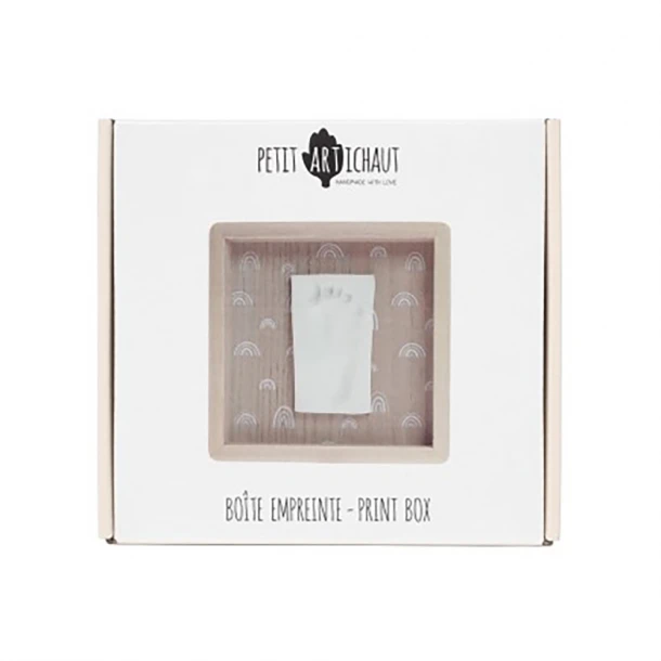 Κορνίζα Ξύλινη Για Το Αποτύπωμα Του Μωρού Σας Print Box 15x3x15εκ. Rainbow Petit Artichaut PA1605