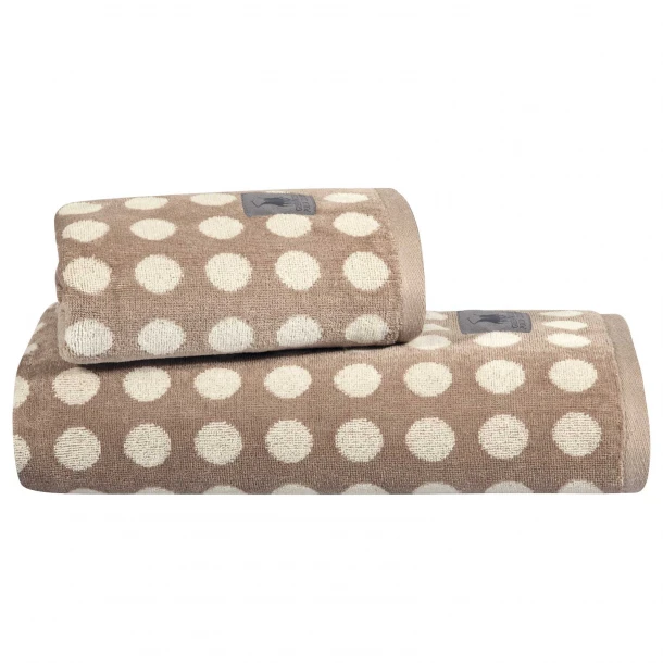 Πετσέτα Βαμβακερή Σώματος Velour 80x150εκ. Loft 4137 Beige-Taupe Greenwich Polo Club