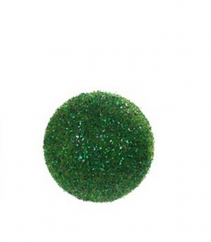 Μπάλα Πράσινη Με Χάντρες & Glitter Δ10εκ. MSA 20-35-539