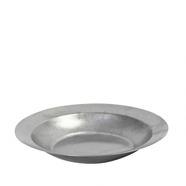 Πιάτο Βαθύ Ανοξείδωτο 18/10 Ασημί Snow ESPIEL 23x23x3εκ. FEV104