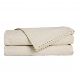 Σεντόνι Μεμονωμένο Polycotton Υπέρδιπλο 240x260εκ. Casual 5446 Beige Das Home