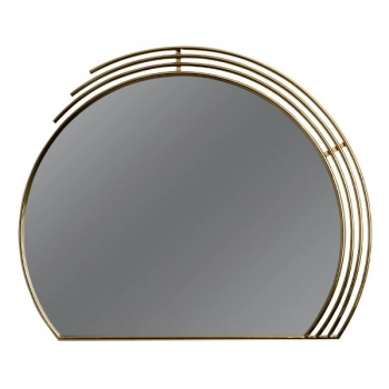 Καθρέπτης Τοίχου Μεταλλικός Χρυσός 90x70εκ. ESTHETI 811-40003