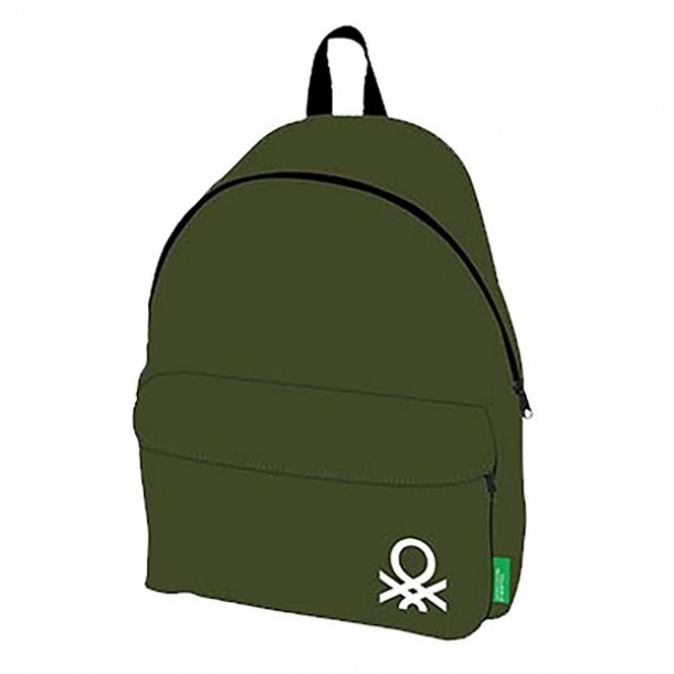 Τσάντα Πλάτης Ανατομική  Χακί 30x17x41εκ. benetton 50-3349