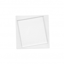 Πιάτο Φαγητού Τετράγωνο Πορσελάνης Λευκό Art Et Lumiere 26x26x2εκ. 06982