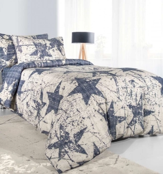 Σετ Σεντόνια 3τμχ Βαμβακερά Μονά 160x250εκ. Galaxy Saint Clair