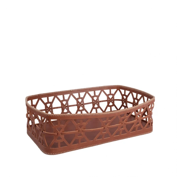 Καλάθι Συνθετικό Καφέ 32,5x17,6x10εκ. ESPIEL FER104