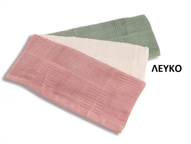 Πετσέτα Κουζίνας Βαμβακερή Frotte 40x70εκ. Λευκό DimCol