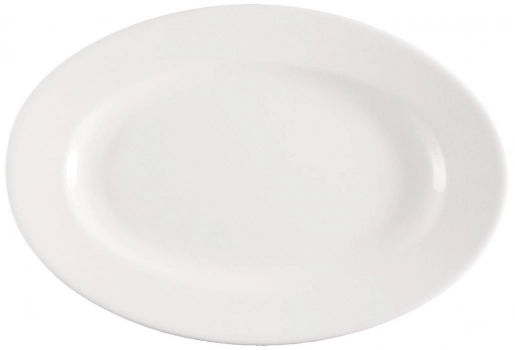 Πιατέλα Πορσελάνης Meran Λευκό ESPIEL 28x21x2εκ. 001.172056K2