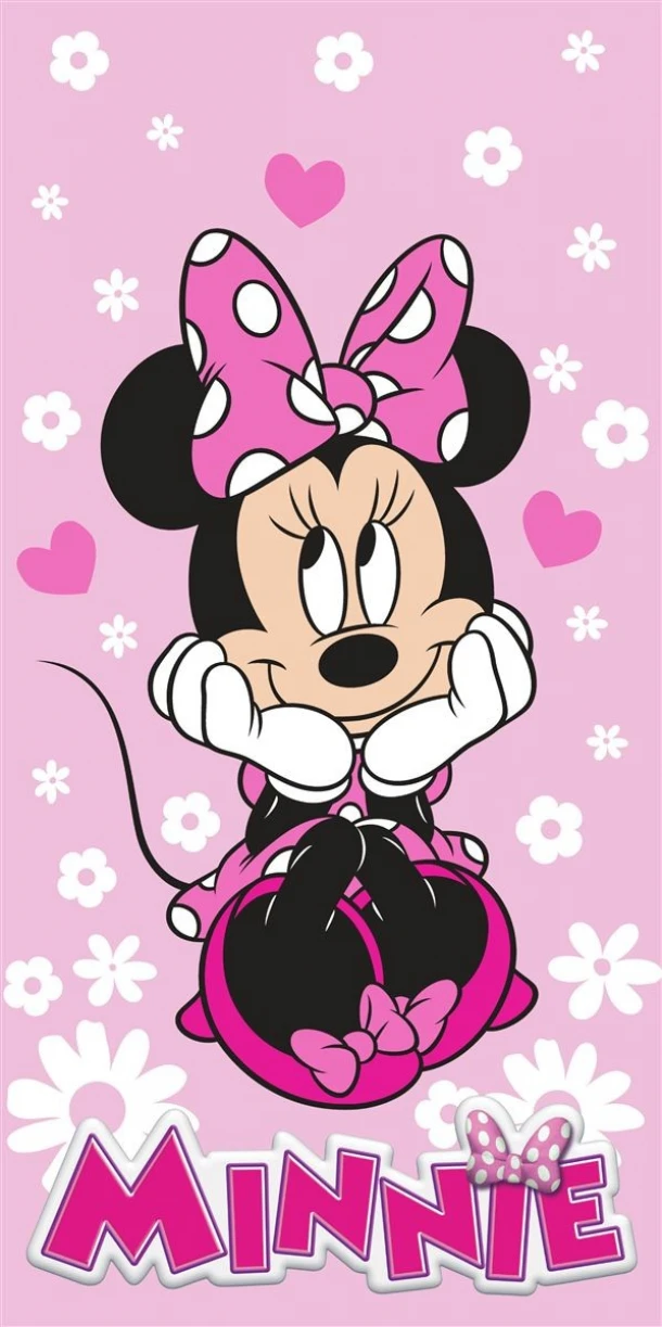 Πετσέτα Θαλάσσης Παιδική Quick Dry Microfiber 70x140εκ. Disney Home Minnie 543 Baby Pink Dimcol