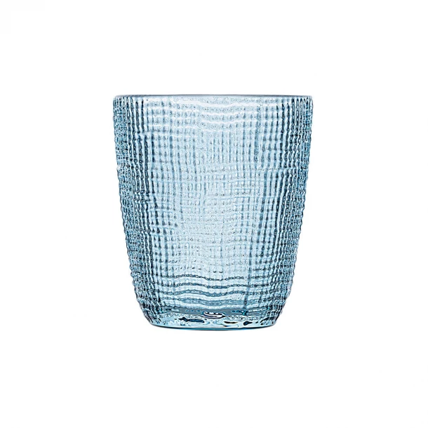 Ποτήρι Γυάλινο Νερού Χαμηλό Μπλε 310ml Roche Estia 07-39455