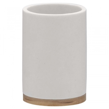 Ποτηροθήκη Polyresin 7,3x10,6εκ. Grace White Sealskin 361910410