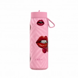 Θερμός Με Καλαμάκι Ανοξείδωτος Blush Pop Pulse Save The Aegean Estia 500ml 01-42547