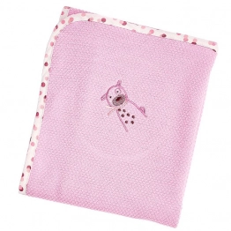 Πάνα Πικέ Βαμβακερή Bebe Κουκουτσάκι 80x80εκ. Family Pink 30961