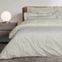 Σετ Σεντόνια Βαμβακοσατέν King 260x280εκ. Prestige 1709 Ecru Das Home
