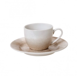Φλυτζάνι Καφέ Σετ 6τμχ 110ml In-glaze Stoneware Jupiter Beige CRYSPO TRIO 25.096.17