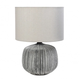 Φωτιστικό Επιτραπέζιο Κεραμικό Γκρι ESPIEL 38x51,5εκ. HAP341