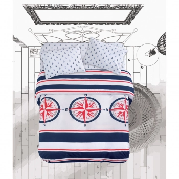 Σετ Σεντόνια Βαμβακερά Υπέρδιπλα 240x270εκ. Compass Makis Tselios