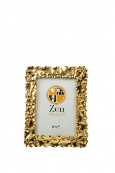 Κορνίζα Polyester Χρυσή Με Φύλλα 13x18εκ. Zen Collection 26.14.52755