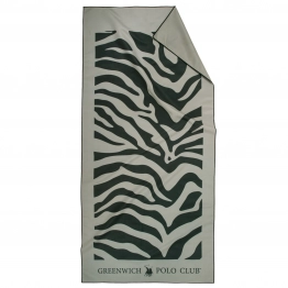 Πετσέτα Θαλάσσης Microfiber 80x170εκ. Essential 5203 Black-Taupe Greenwich Polo Club