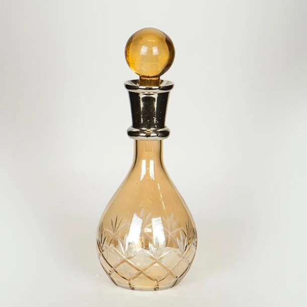 Καράφα Γυάλινη-Μεταλλική Μελί-Ασημί 11x22εκ. ESTHETI 752-10532