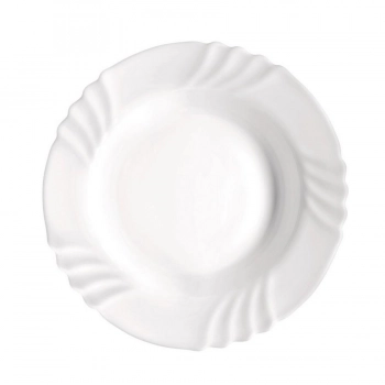 Πιάτο Βαθύ Φαγητού Γυάλινο Λευκό 23,5x3,7εκ. Ebro Bormioli Rocco BR00402811