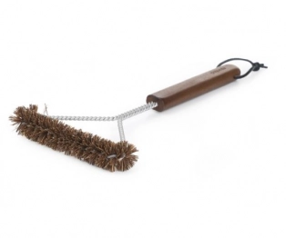 Βούρτσα Καθαρισμού Ψησταριάς Ξύλινη-Ανοξείδωτη 30x15εκ. Easy Grill Homla 230060